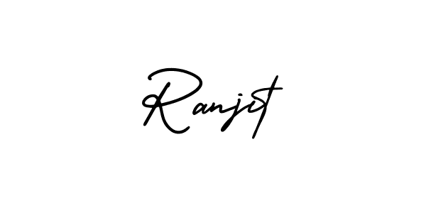 Use a signature maker to create a handwritten signature online. With this signature software, you can design (AmerikaSignatureDemo-Regular) your own signature for name Ranjit. Ranjit signature style 3 images and pictures png