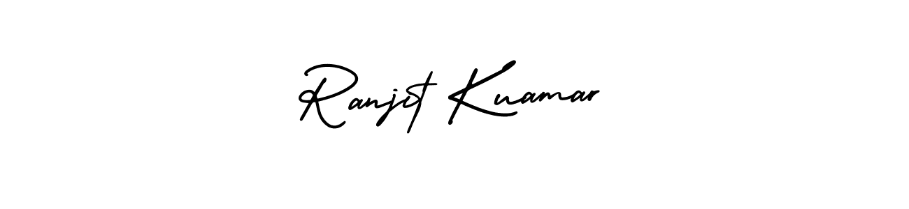 Design your own signature with our free online signature maker. With this signature software, you can create a handwritten (AmerikaSignatureDemo-Regular) signature for name Ranjit Kuamar. Ranjit Kuamar signature style 3 images and pictures png