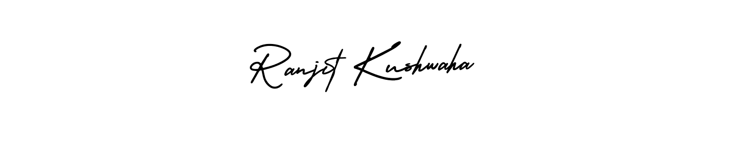 if you are searching for the best signature style for your name Ranjit Kushwaha. so please give up your signature search. here we have designed multiple signature styles  using AmerikaSignatureDemo-Regular. Ranjit Kushwaha signature style 3 images and pictures png