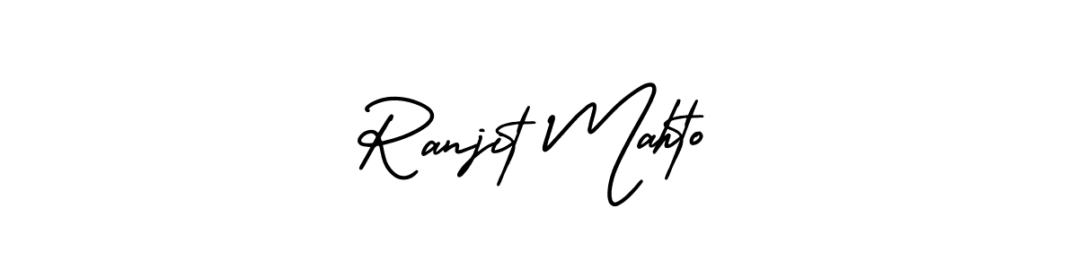 Create a beautiful signature design for name Ranjit Mahto. With this signature (AmerikaSignatureDemo-Regular) fonts, you can make a handwritten signature for free. Ranjit Mahto signature style 3 images and pictures png