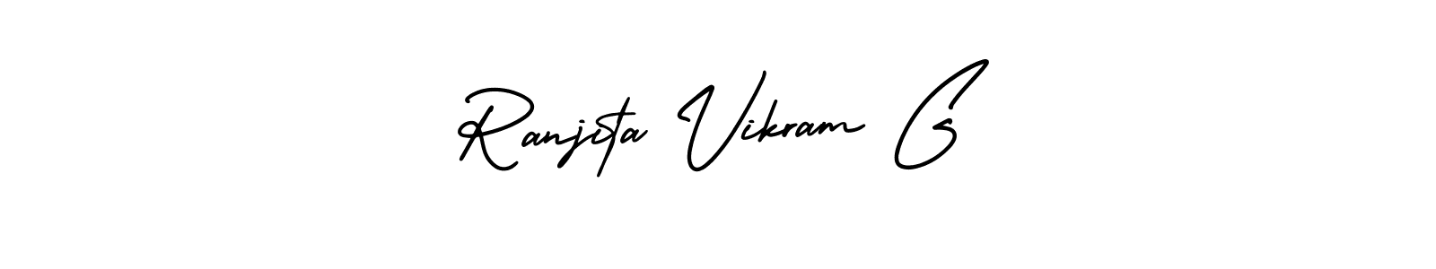 Make a beautiful signature design for name Ranjita Vikram G. With this signature (AmerikaSignatureDemo-Regular) style, you can create a handwritten signature for free. Ranjita Vikram G signature style 3 images and pictures png