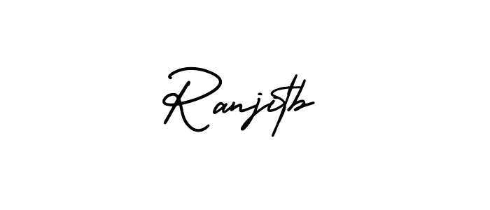 AmerikaSignatureDemo-Regular is a professional signature style that is perfect for those who want to add a touch of class to their signature. It is also a great choice for those who want to make their signature more unique. Get Ranjitb name to fancy signature for free. Ranjitb signature style 3 images and pictures png