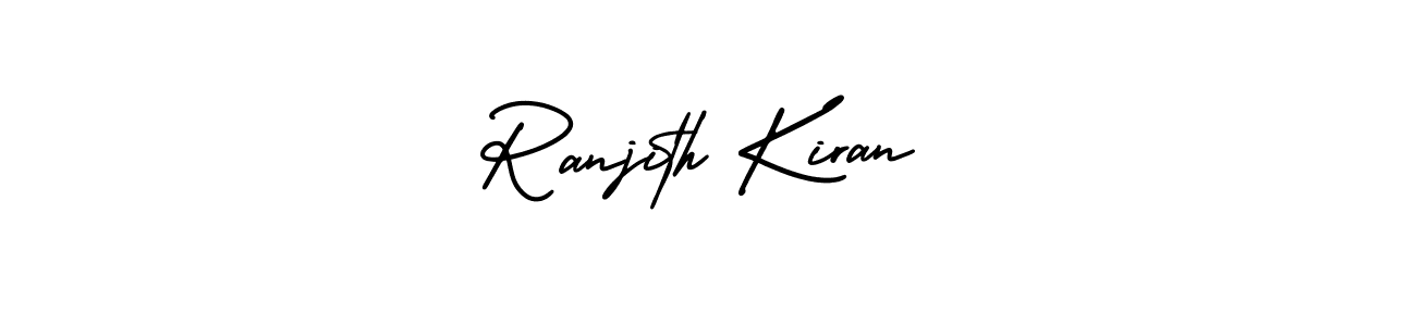 It looks lik you need a new signature style for name Ranjith Kiran. Design unique handwritten (AmerikaSignatureDemo-Regular) signature with our free signature maker in just a few clicks. Ranjith Kiran signature style 3 images and pictures png