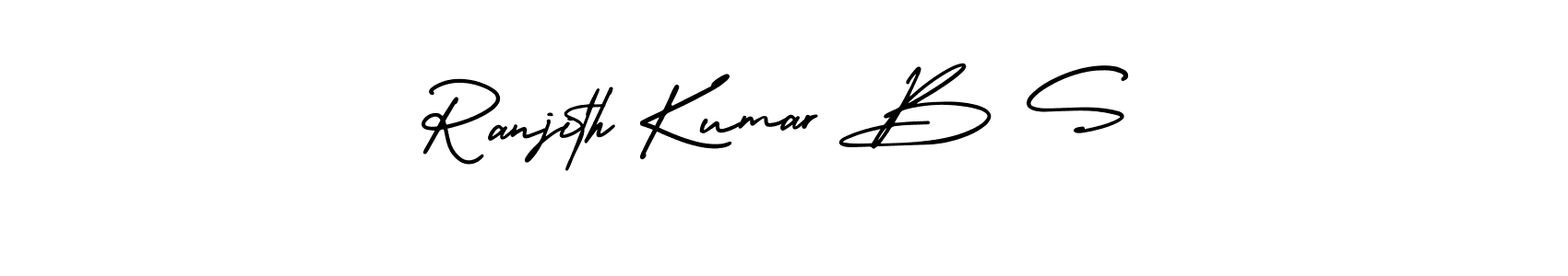 Also You can easily find your signature by using the search form. We will create Ranjith Kumar B S name handwritten signature images for you free of cost using AmerikaSignatureDemo-Regular sign style. Ranjith Kumar B S signature style 3 images and pictures png