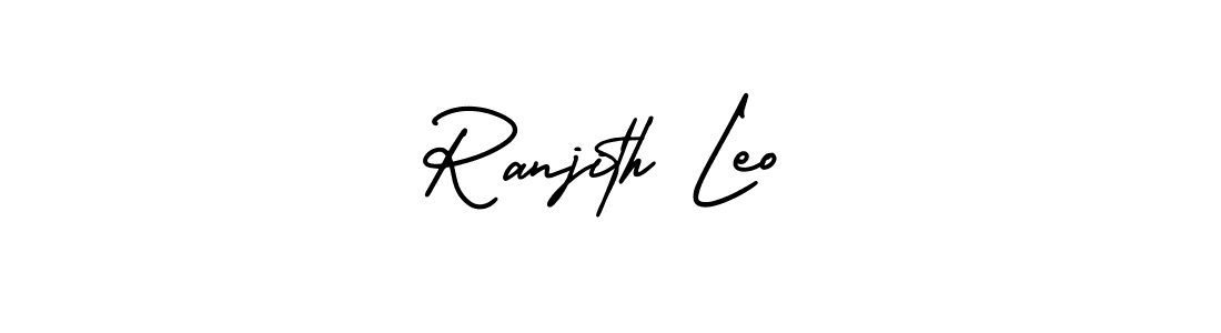 How to Draw Ranjith Leo signature style? AmerikaSignatureDemo-Regular is a latest design signature styles for name Ranjith Leo. Ranjith Leo signature style 3 images and pictures png