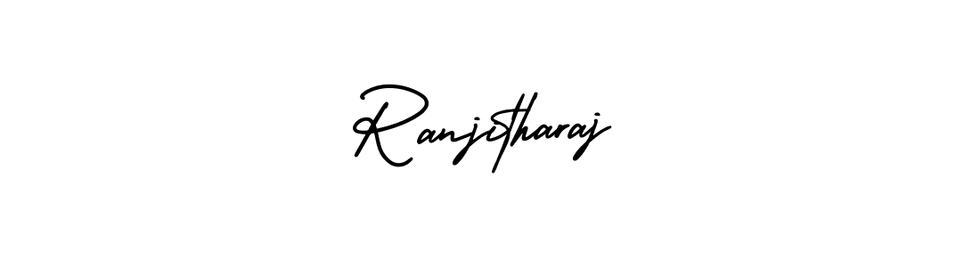 How to make Ranjitharaj name signature. Use AmerikaSignatureDemo-Regular style for creating short signs online. This is the latest handwritten sign. Ranjitharaj signature style 3 images and pictures png