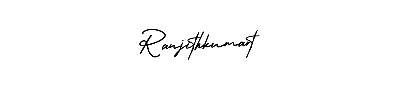 Ranjithkumart stylish signature style. Best Handwritten Sign (AmerikaSignatureDemo-Regular) for my name. Handwritten Signature Collection Ideas for my name Ranjithkumart. Ranjithkumart signature style 3 images and pictures png