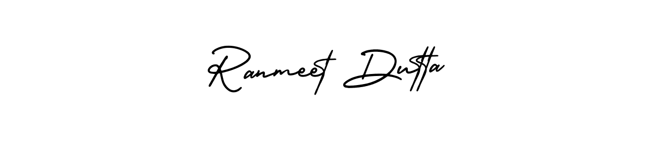 Best and Professional Signature Style for Ranmeet Dutta. AmerikaSignatureDemo-Regular Best Signature Style Collection. Ranmeet Dutta signature style 3 images and pictures png