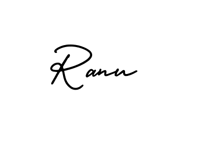 Use a signature maker to create a handwritten signature online. With this signature software, you can design (AmerikaSignatureDemo-Regular) your own signature for name Ranu. Ranu signature style 3 images and pictures png