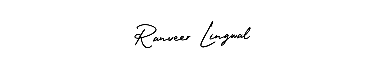 Create a beautiful signature design for name Ranveer Lingwal. With this signature (AmerikaSignatureDemo-Regular) fonts, you can make a handwritten signature for free. Ranveer Lingwal signature style 3 images and pictures png