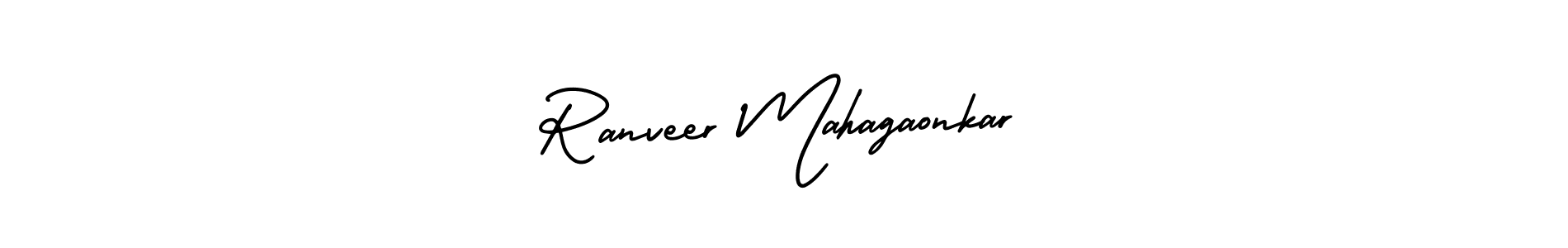 How to make Ranveer Mahagaonkar signature? AmerikaSignatureDemo-Regular is a professional autograph style. Create handwritten signature for Ranveer Mahagaonkar name. Ranveer Mahagaonkar signature style 3 images and pictures png