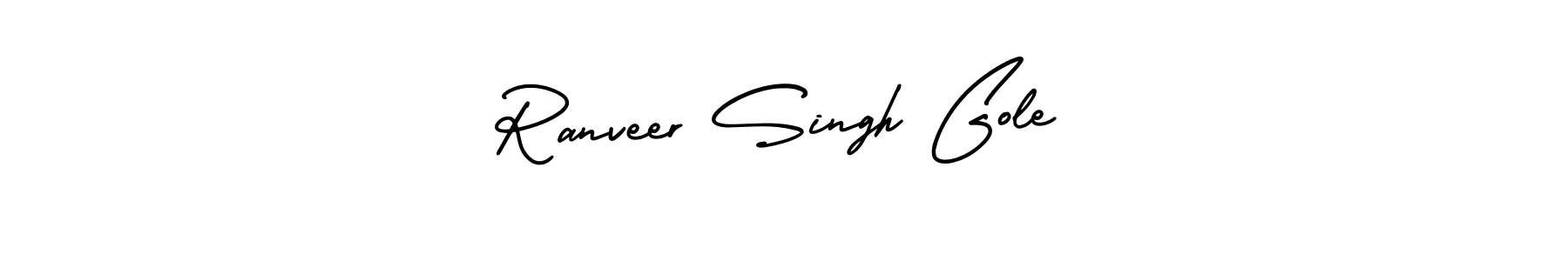 It looks lik you need a new signature style for name Ranveer Singh Gole. Design unique handwritten (AmerikaSignatureDemo-Regular) signature with our free signature maker in just a few clicks. Ranveer Singh Gole signature style 3 images and pictures png