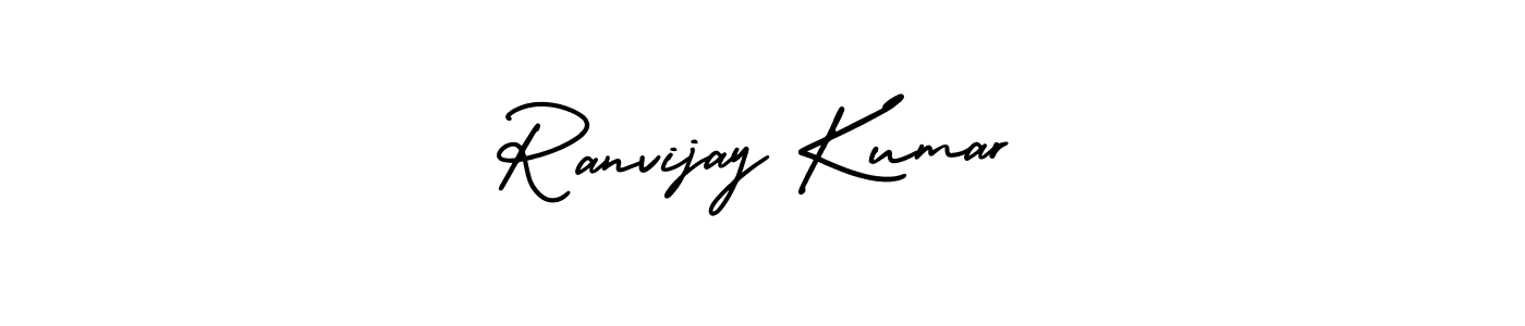 Design your own signature with our free online signature maker. With this signature software, you can create a handwritten (AmerikaSignatureDemo-Regular) signature for name Ranvijay Kumar. Ranvijay Kumar signature style 3 images and pictures png