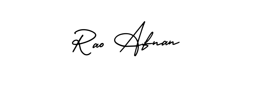 Also we have Rao Afnan name is the best signature style. Create professional handwritten signature collection using AmerikaSignatureDemo-Regular autograph style. Rao Afnan signature style 3 images and pictures png