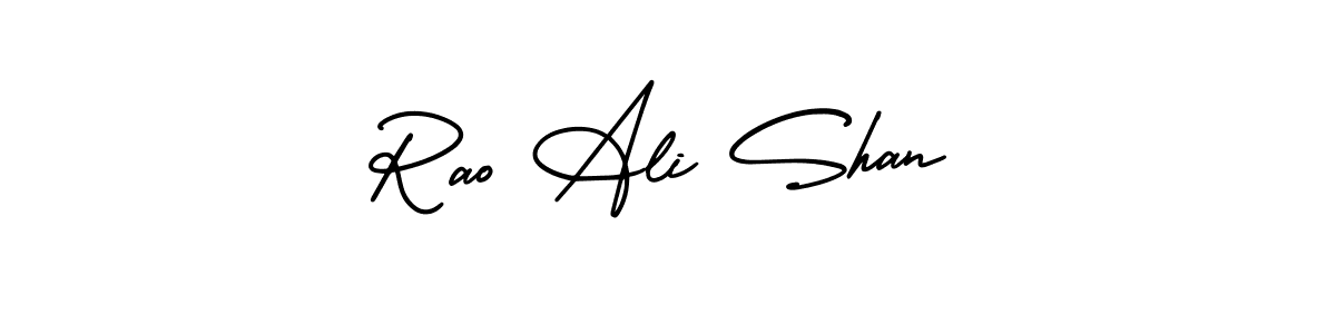 Also You can easily find your signature by using the search form. We will create Rao Ali Shan name handwritten signature images for you free of cost using AmerikaSignatureDemo-Regular sign style. Rao Ali Shan signature style 3 images and pictures png