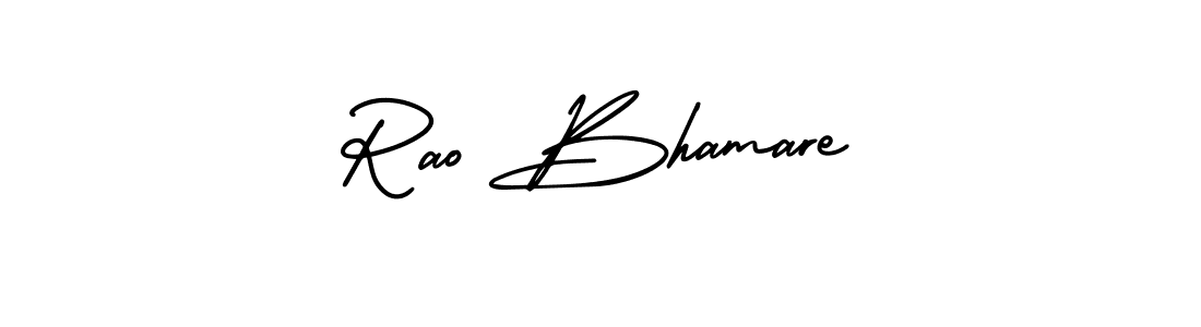 Design your own signature with our free online signature maker. With this signature software, you can create a handwritten (AmerikaSignatureDemo-Regular) signature for name Rao Bhamare. Rao Bhamare signature style 3 images and pictures png