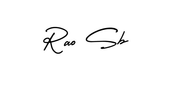 AmerikaSignatureDemo-Regular is a professional signature style that is perfect for those who want to add a touch of class to their signature. It is also a great choice for those who want to make their signature more unique. Get Rao Sb name to fancy signature for free. Rao Sb signature style 3 images and pictures png
