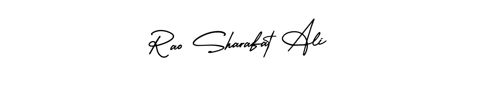 Make a beautiful signature design for name Rao Sharafat Ali. With this signature (AmerikaSignatureDemo-Regular) style, you can create a handwritten signature for free. Rao Sharafat Ali signature style 3 images and pictures png