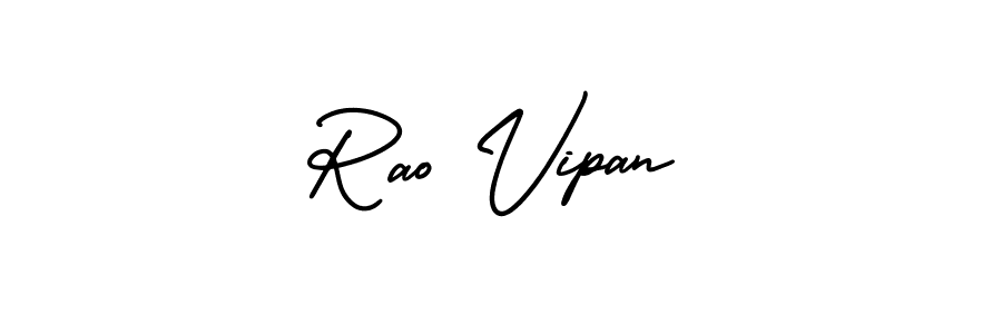It looks lik you need a new signature style for name Rao Vipan. Design unique handwritten (AmerikaSignatureDemo-Regular) signature with our free signature maker in just a few clicks. Rao Vipan signature style 3 images and pictures png