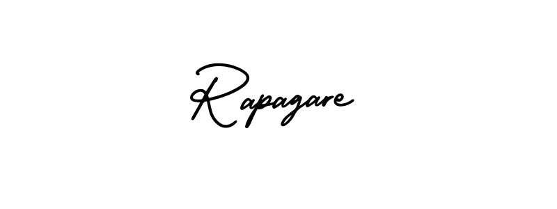 How to make Rapagare name signature. Use AmerikaSignatureDemo-Regular style for creating short signs online. This is the latest handwritten sign. Rapagare signature style 3 images and pictures png
