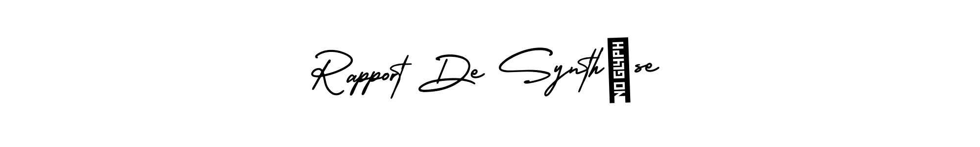 Design your own signature with our free online signature maker. With this signature software, you can create a handwritten (AmerikaSignatureDemo-Regular) signature for name Rapport De Synthèse. Rapport De Synthèse signature style 3 images and pictures png