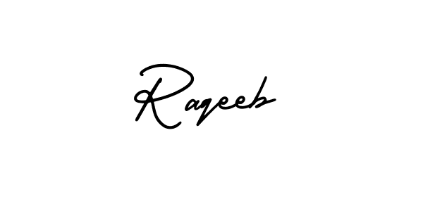 AmerikaSignatureDemo-Regular is a professional signature style that is perfect for those who want to add a touch of class to their signature. It is also a great choice for those who want to make their signature more unique. Get Raqeeb name to fancy signature for free. Raqeeb signature style 3 images and pictures png