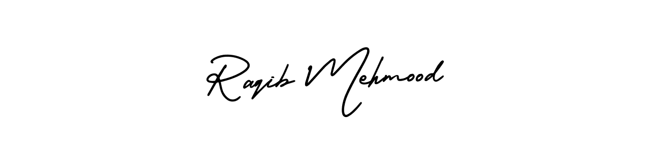 Use a signature maker to create a handwritten signature online. With this signature software, you can design (AmerikaSignatureDemo-Regular) your own signature for name Raqib Mehmood. Raqib Mehmood signature style 3 images and pictures png