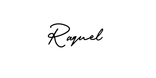 The best way (AmerikaSignatureDemo-Regular) to make a short signature is to pick only two or three words in your name. The name Raquel include a total of six letters. For converting this name. Raquel signature style 3 images and pictures png