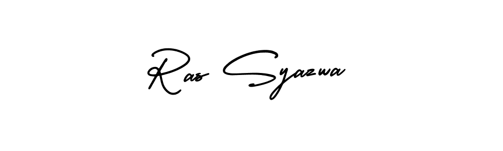 How to Draw Ras Syazwa signature style? AmerikaSignatureDemo-Regular is a latest design signature styles for name Ras Syazwa. Ras Syazwa signature style 3 images and pictures png