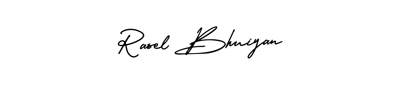 if you are searching for the best signature style for your name Rasel Bhuiyan. so please give up your signature search. here we have designed multiple signature styles  using AmerikaSignatureDemo-Regular. Rasel Bhuiyan signature style 3 images and pictures png