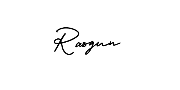 Use a signature maker to create a handwritten signature online. With this signature software, you can design (AmerikaSignatureDemo-Regular) your own signature for name Rasgun. Rasgun signature style 3 images and pictures png