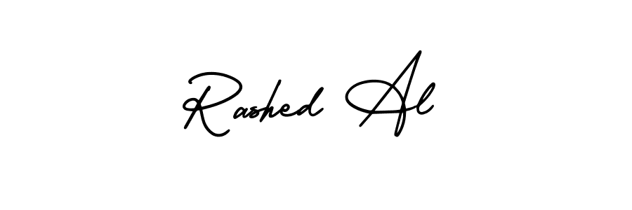 It looks lik you need a new signature style for name Rashed Al. Design unique handwritten (AmerikaSignatureDemo-Regular) signature with our free signature maker in just a few clicks. Rashed Al signature style 3 images and pictures png