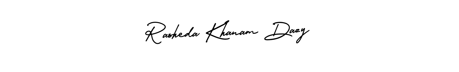 This is the best signature style for the Rasheda Khanam Dazy name. Also you like these signature font (AmerikaSignatureDemo-Regular). Mix name signature. Rasheda Khanam Dazy signature style 3 images and pictures png