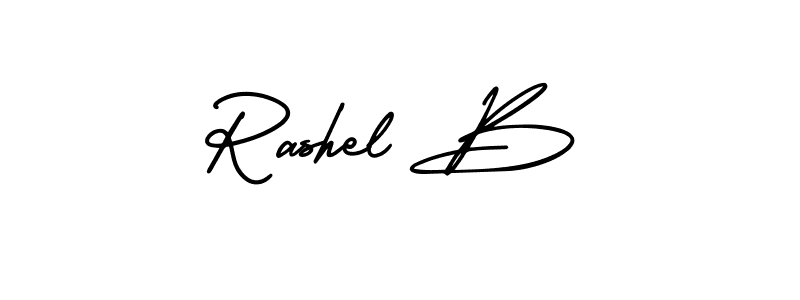 Make a short Rashel B signature style. Manage your documents anywhere anytime using AmerikaSignatureDemo-Regular. Create and add eSignatures, submit forms, share and send files easily. Rashel B signature style 3 images and pictures png