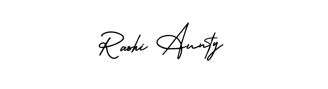 Rashi Aunty stylish signature style. Best Handwritten Sign (AmerikaSignatureDemo-Regular) for my name. Handwritten Signature Collection Ideas for my name Rashi Aunty. Rashi Aunty signature style 3 images and pictures png