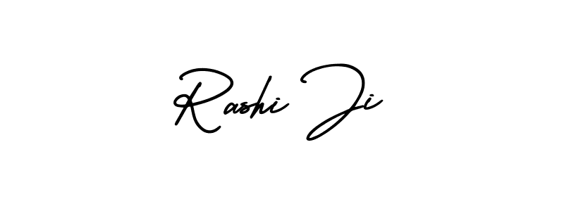 How to make Rashi Ji name signature. Use AmerikaSignatureDemo-Regular style for creating short signs online. This is the latest handwritten sign. Rashi Ji signature style 3 images and pictures png