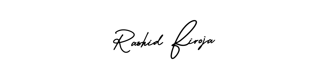 Check out images of Autograph of Rashid Firoja name. Actor Rashid Firoja Signature Style. AmerikaSignatureDemo-Regular is a professional sign style online. Rashid Firoja signature style 3 images and pictures png