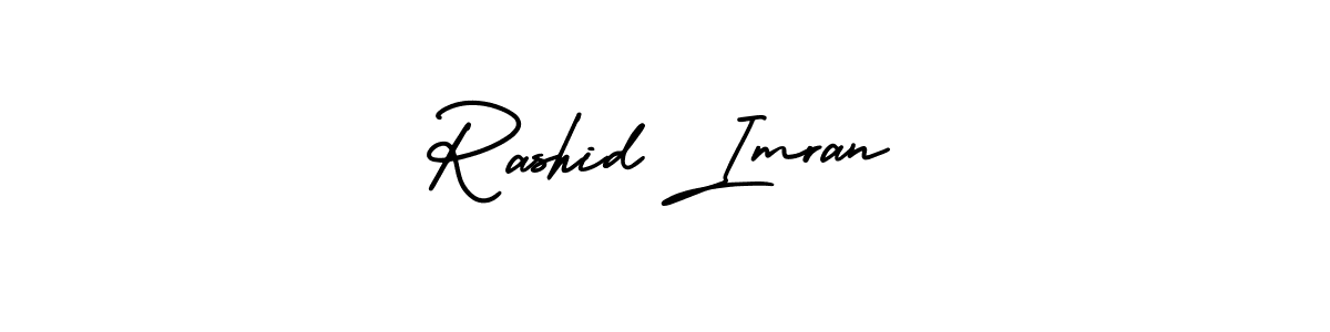 Use a signature maker to create a handwritten signature online. With this signature software, you can design (AmerikaSignatureDemo-Regular) your own signature for name Rashid Imran. Rashid Imran signature style 3 images and pictures png