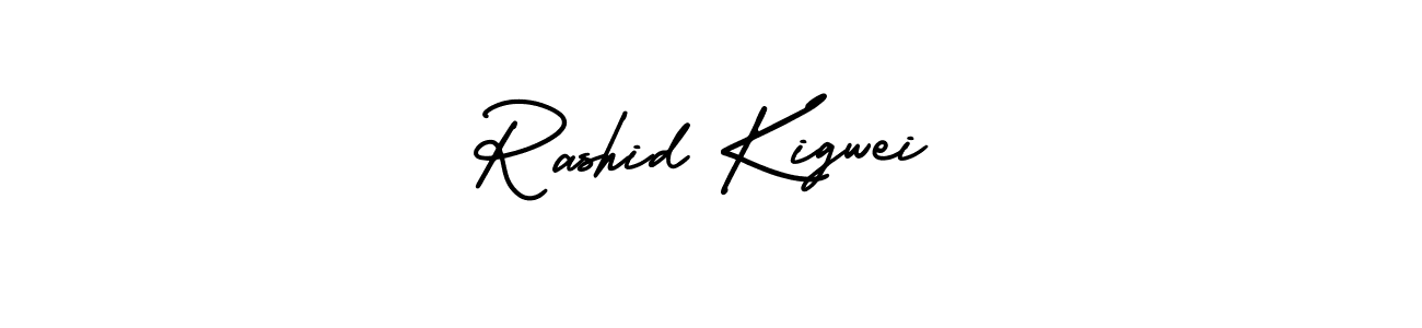 Best and Professional Signature Style for Rashid Kigwei. AmerikaSignatureDemo-Regular Best Signature Style Collection. Rashid Kigwei signature style 3 images and pictures png