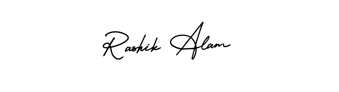 Use a signature maker to create a handwritten signature online. With this signature software, you can design (AmerikaSignatureDemo-Regular) your own signature for name Rashik Alam. Rashik Alam signature style 3 images and pictures png