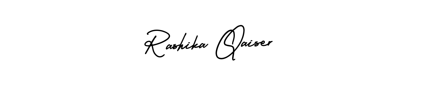 Also You can easily find your signature by using the search form. We will create Rashika Qaiser name handwritten signature images for you free of cost using AmerikaSignatureDemo-Regular sign style. Rashika Qaiser signature style 3 images and pictures png