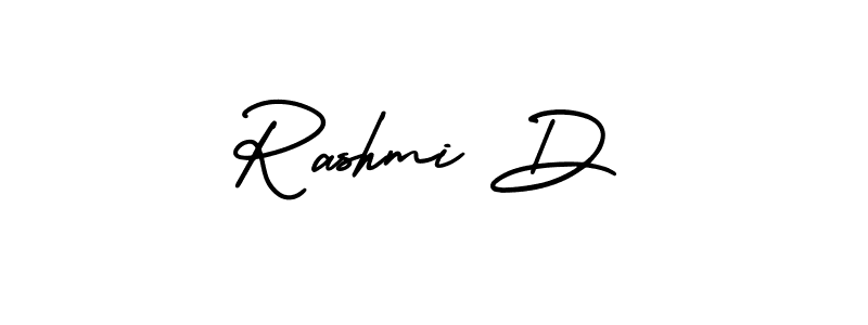 Also You can easily find your signature by using the search form. We will create Rashmi D name handwritten signature images for you free of cost using AmerikaSignatureDemo-Regular sign style. Rashmi D signature style 3 images and pictures png