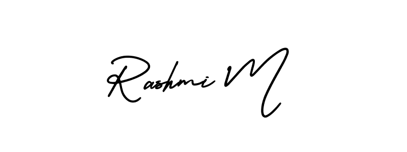 if you are searching for the best signature style for your name Rashmi M. so please give up your signature search. here we have designed multiple signature styles  using AmerikaSignatureDemo-Regular. Rashmi M signature style 3 images and pictures png