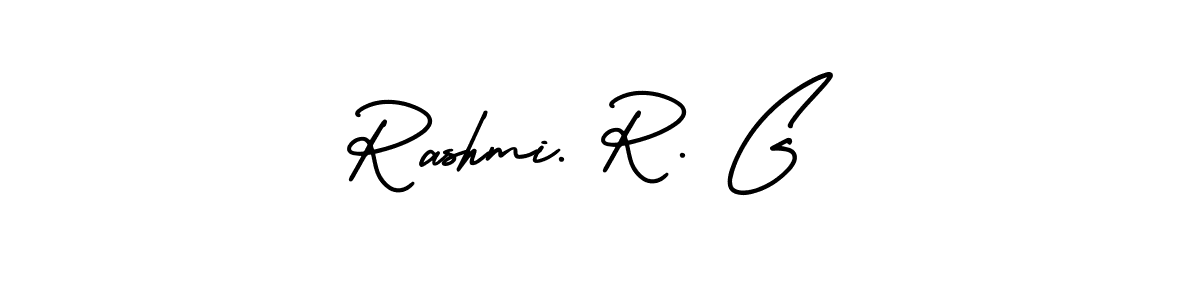 AmerikaSignatureDemo-Regular is a professional signature style that is perfect for those who want to add a touch of class to their signature. It is also a great choice for those who want to make their signature more unique. Get Rashmi. R. G name to fancy signature for free. Rashmi. R. G signature style 3 images and pictures png