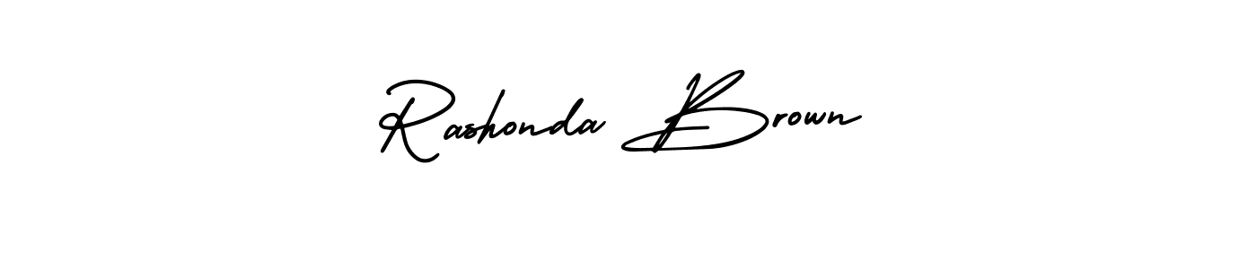 It looks lik you need a new signature style for name Rashonda Brown. Design unique handwritten (AmerikaSignatureDemo-Regular) signature with our free signature maker in just a few clicks. Rashonda Brown signature style 3 images and pictures png