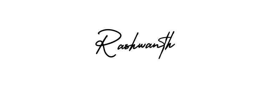 Use a signature maker to create a handwritten signature online. With this signature software, you can design (AmerikaSignatureDemo-Regular) your own signature for name Rashwanth. Rashwanth signature style 3 images and pictures png