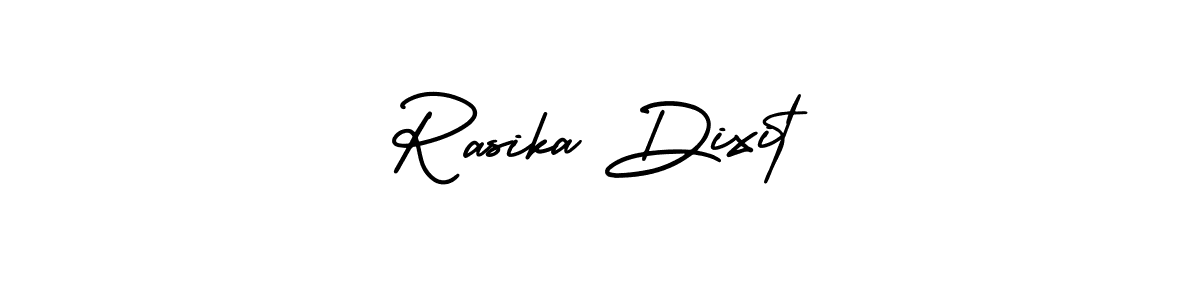 The best way (AmerikaSignatureDemo-Regular) to make a short signature is to pick only two or three words in your name. The name Rasika Dixit include a total of six letters. For converting this name. Rasika Dixit signature style 3 images and pictures png