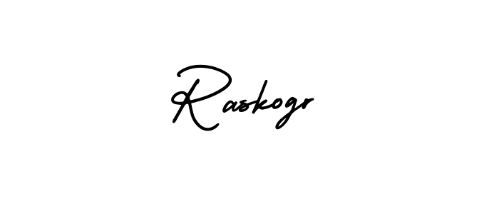 Design your own signature with our free online signature maker. With this signature software, you can create a handwritten (AmerikaSignatureDemo-Regular) signature for name Raskogr. Raskogr signature style 3 images and pictures png