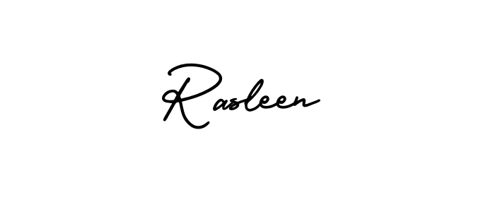 Design your own signature with our free online signature maker. With this signature software, you can create a handwritten (AmerikaSignatureDemo-Regular) signature for name Rasleen. Rasleen signature style 3 images and pictures png