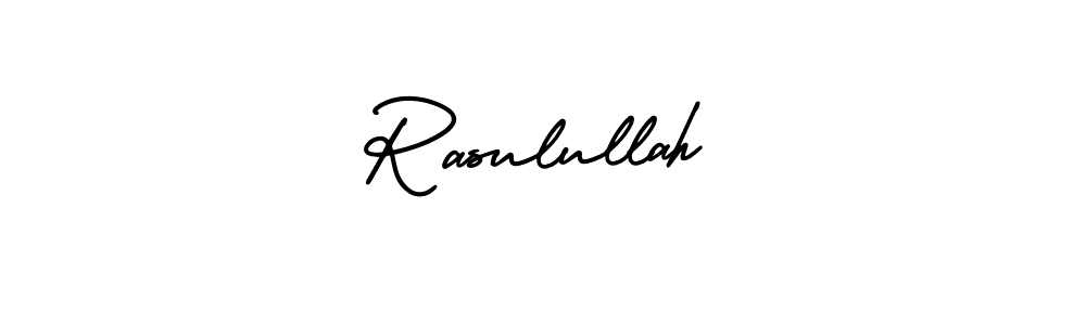 It looks lik you need a new signature style for name Rasulullah. Design unique handwritten (AmerikaSignatureDemo-Regular) signature with our free signature maker in just a few clicks. Rasulullah signature style 3 images and pictures png